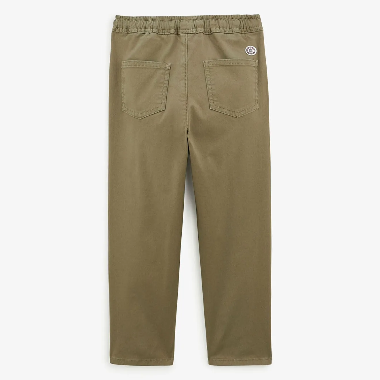 Vêtements>SERGE BLANCO 734 Junior Chino with Elasticated Waist Military Green MARRON