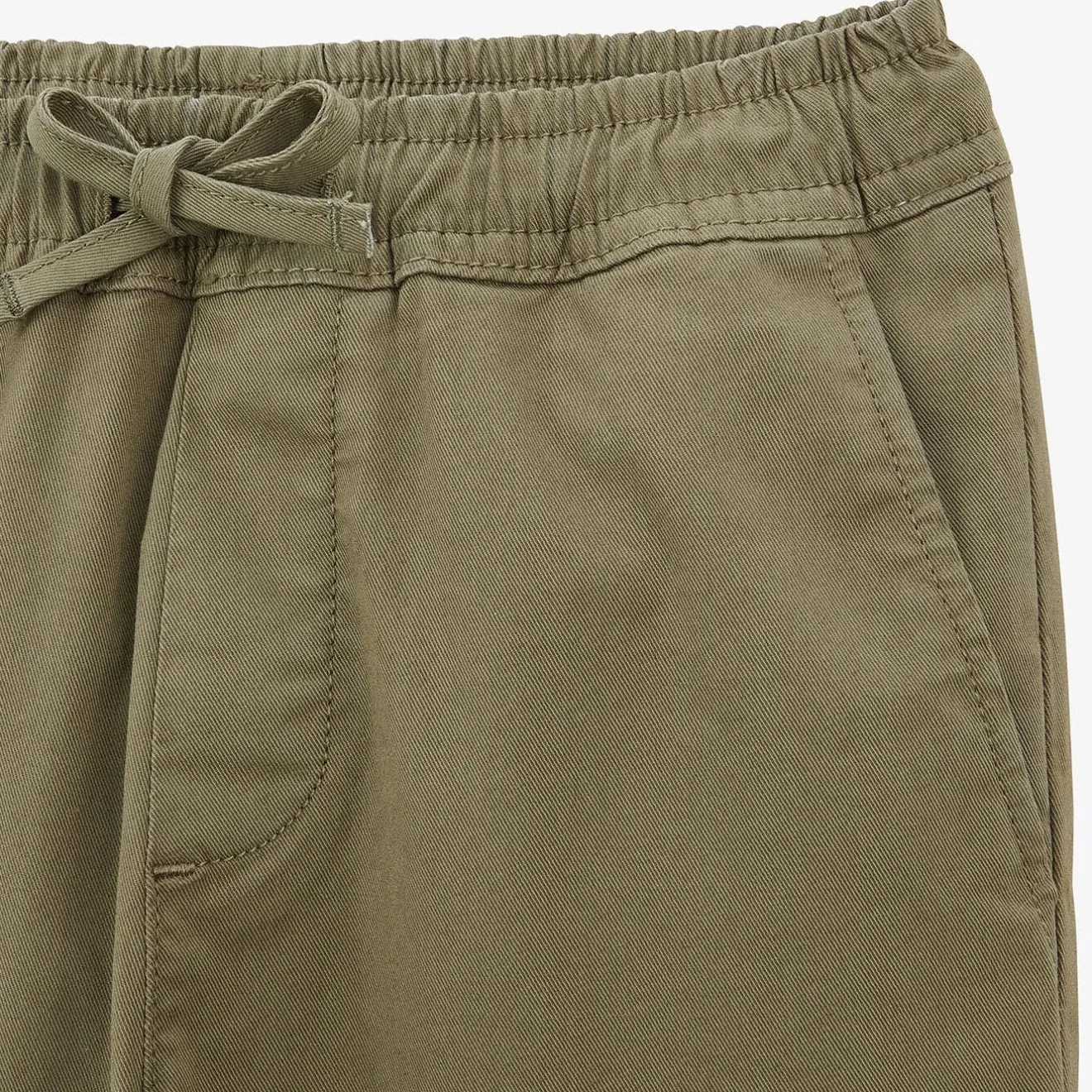 Vêtements>SERGE BLANCO 734 Junior Chino with Elasticated Waist Military Green MARRON
