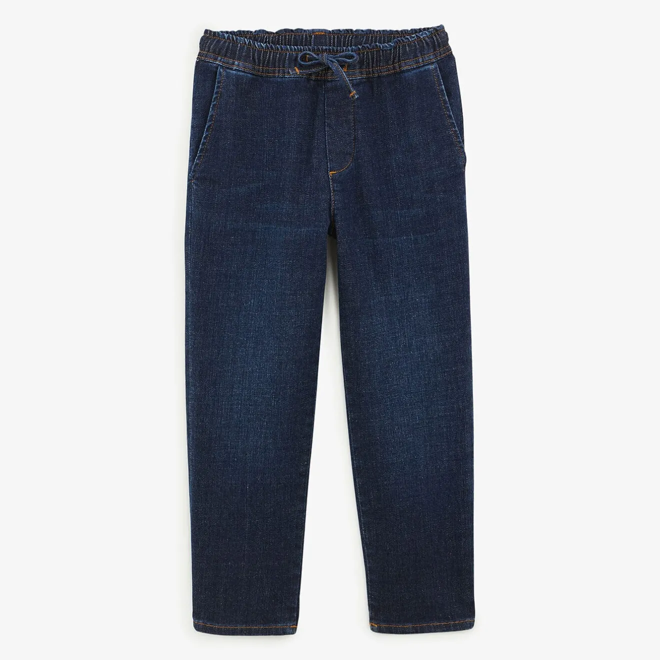 Pantalons>SERGE BLANCO 734 Junior chinos in raw blue denim BEIGE