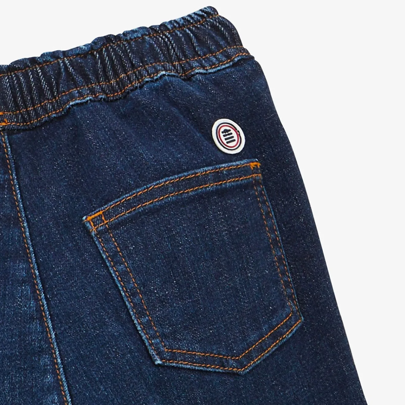 Pantalons>SERGE BLANCO 734 Junior chinos in raw blue denim BEIGE