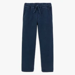 Vêtements>SERGE BLANCO 734 Junior velvet chinos with dark blue elastic waistband ORANGE