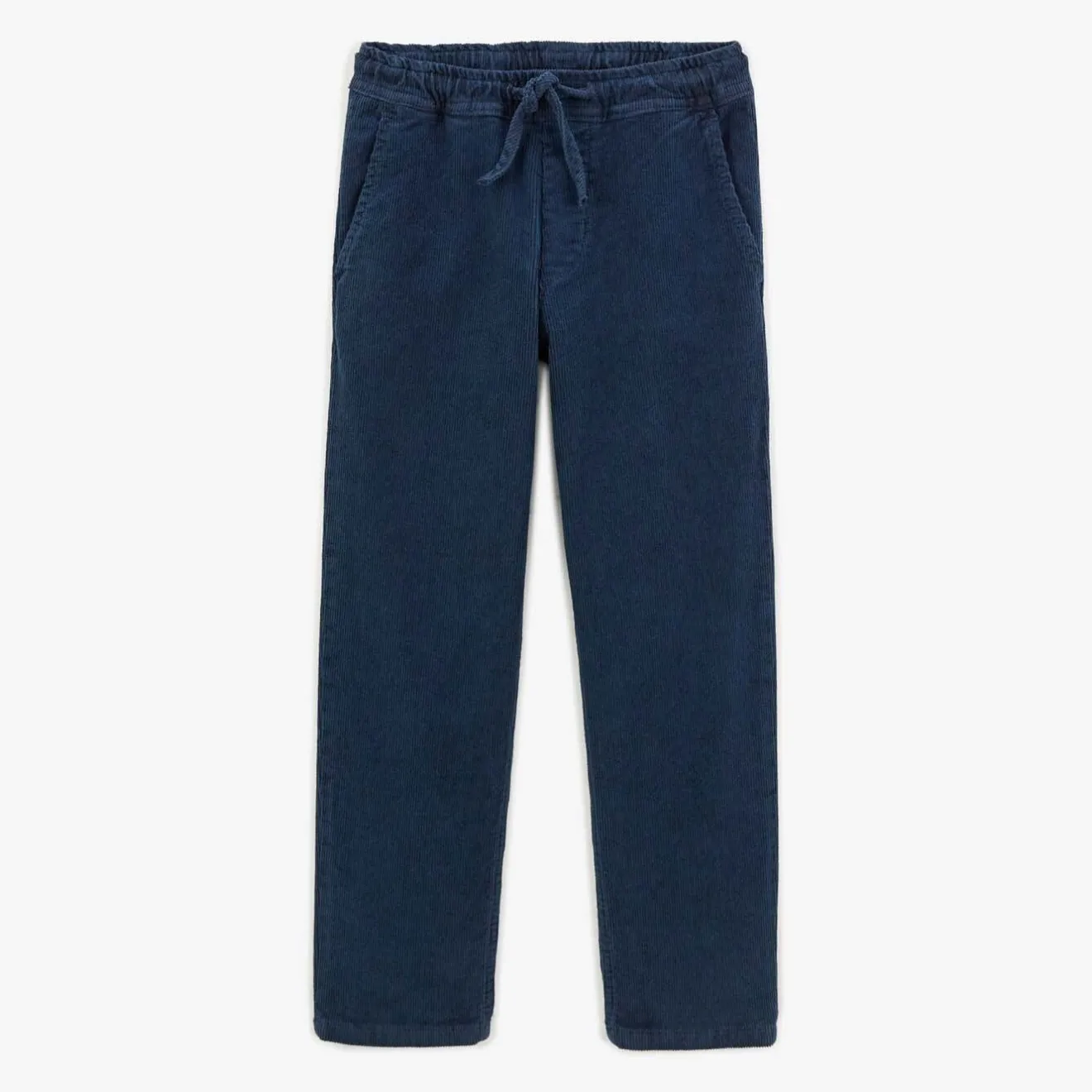 Vêtements>SERGE BLANCO 734 Junior velvet chinos with dark blue elastic waistband ORANGE