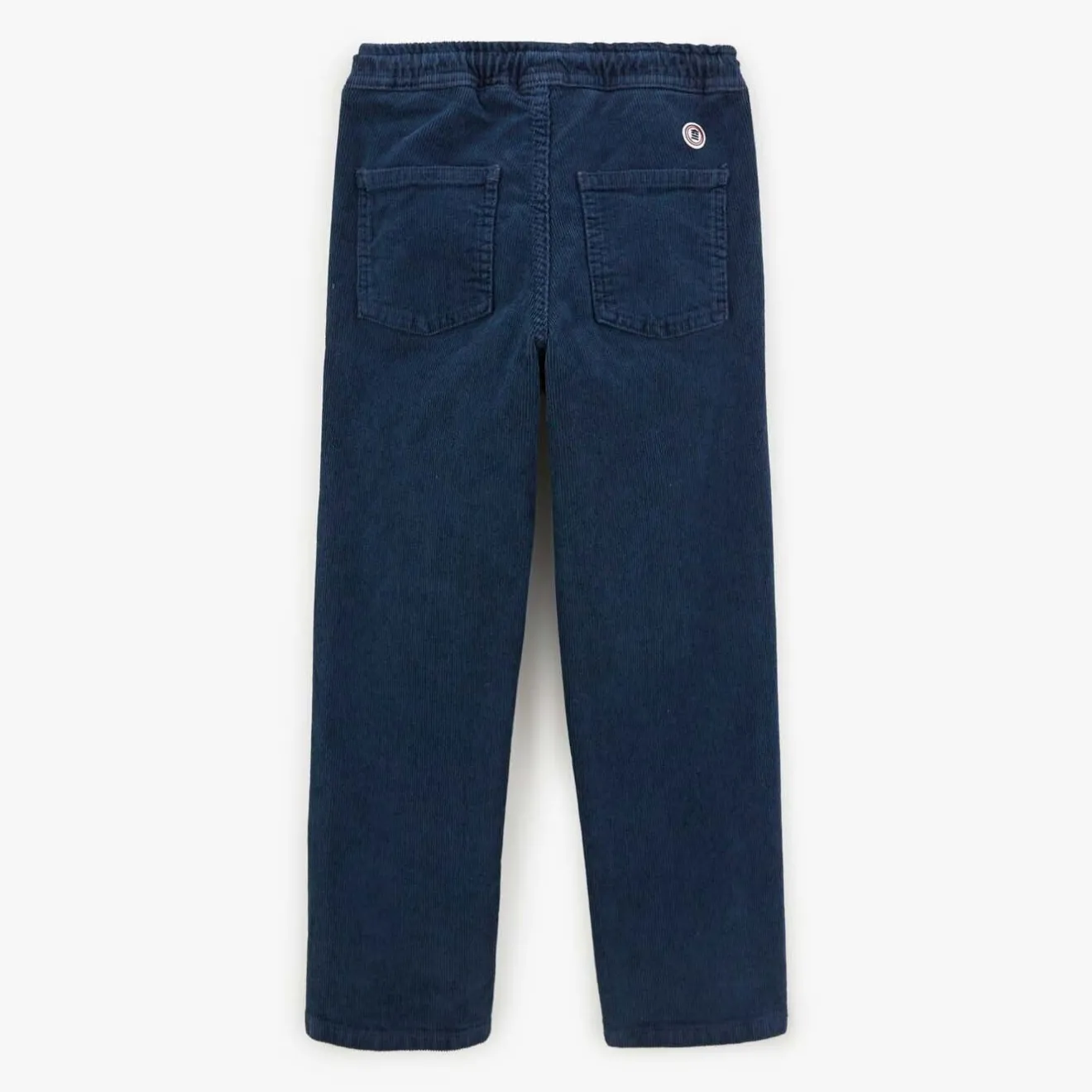 Vêtements>SERGE BLANCO 734 Junior velvet chinos with dark blue elastic waistband ORANGE
