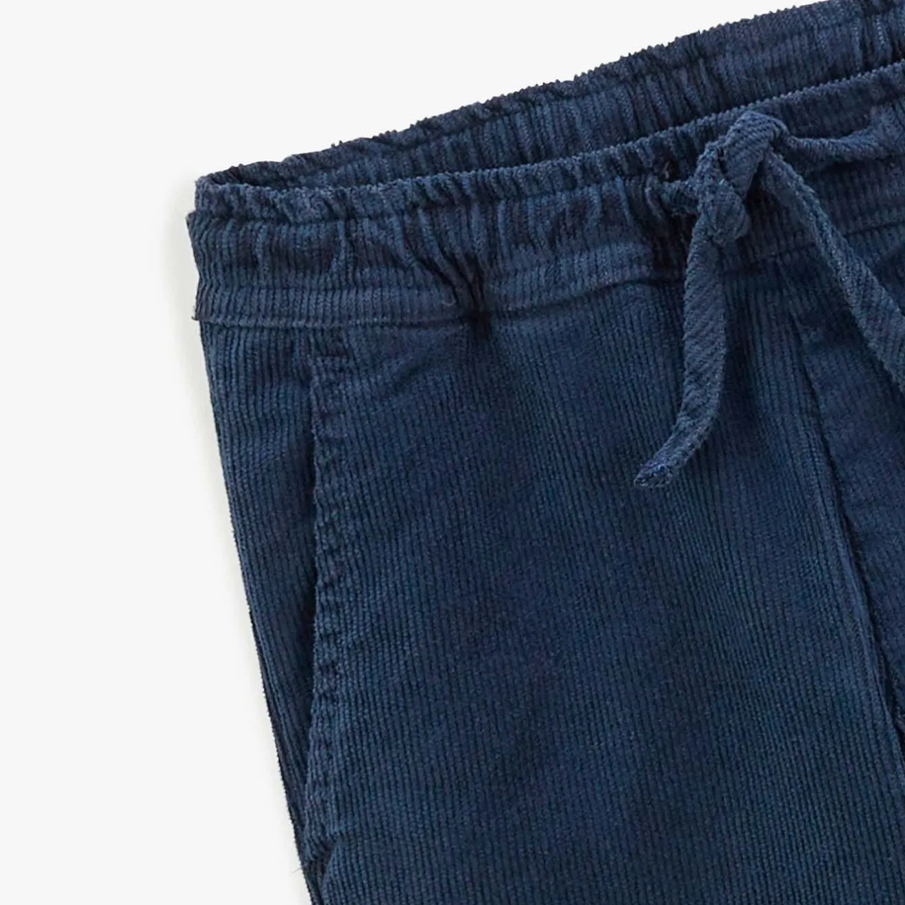 Vêtements>SERGE BLANCO 734 Junior velvet chinos with dark blue elastic waistband ORANGE