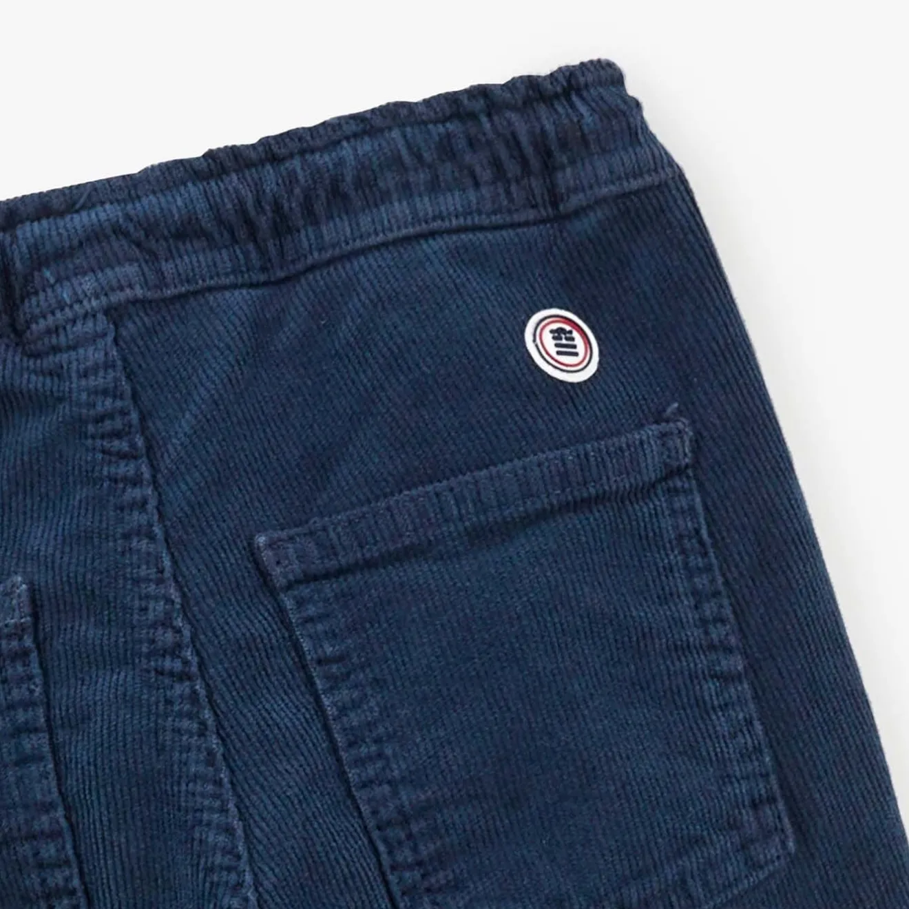 Vêtements>SERGE BLANCO 734 Junior velvet chinos with dark blue elastic waistband ORANGE