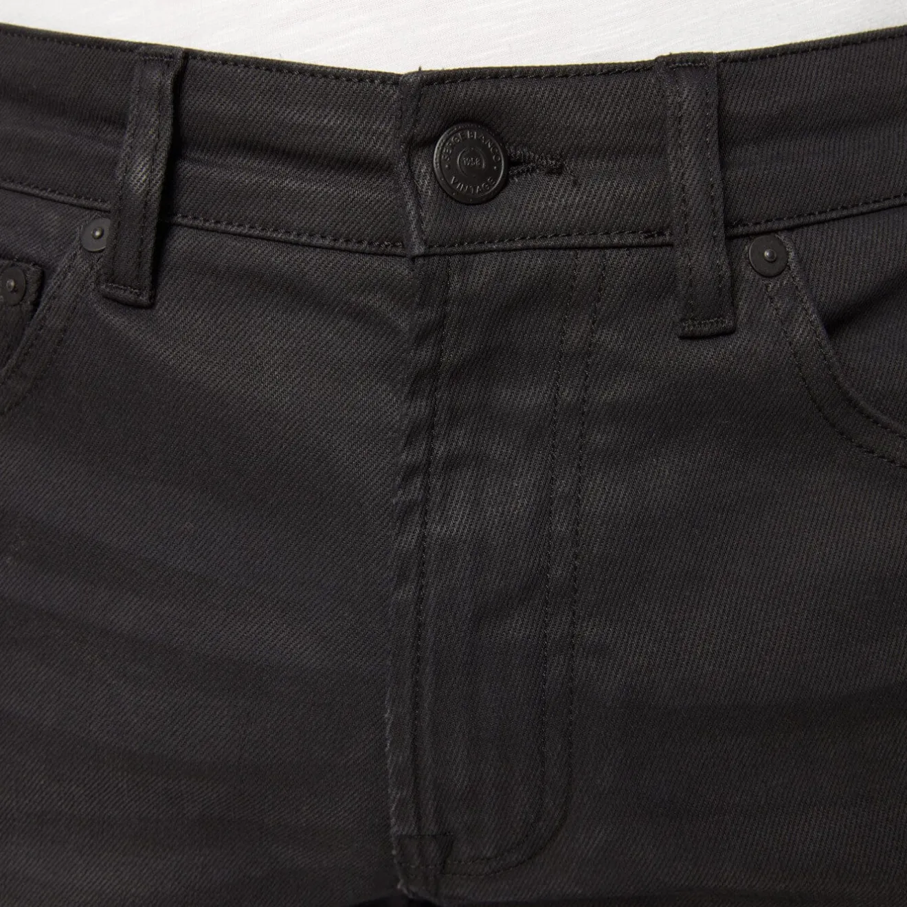 Pantalons>SERGE BLANCO 335 Powertwist black straight fit 5 pocket washed jeans CHARBON