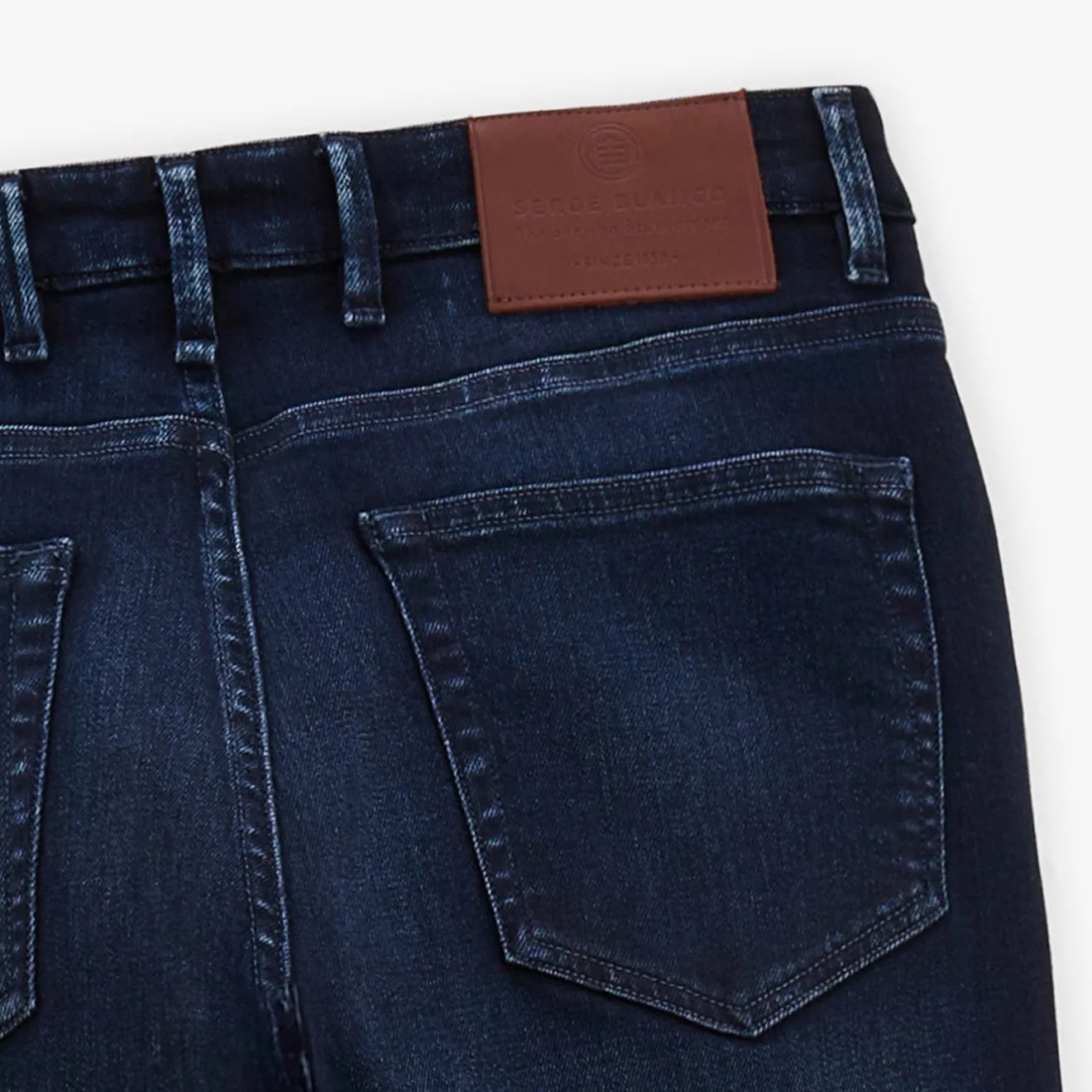Pantalons>SERGE BLANCO 325 slim powertwist jeans dark BLUE
