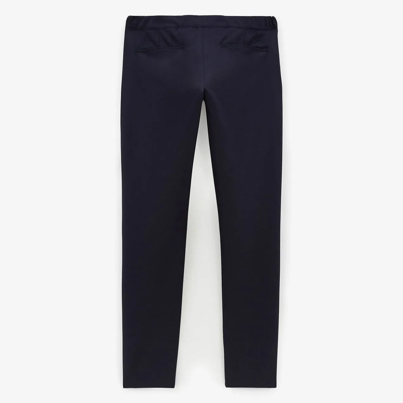 Pantalons|L'élégant>SERGE BLANCO 549 stretch straight cut dark navy chinos SKIN