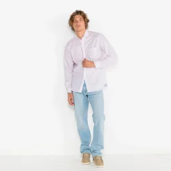 Pantalons|L'audacieux>SERGE BLANCO 331 tapered fit bleach blue jeans GRIS FONCE