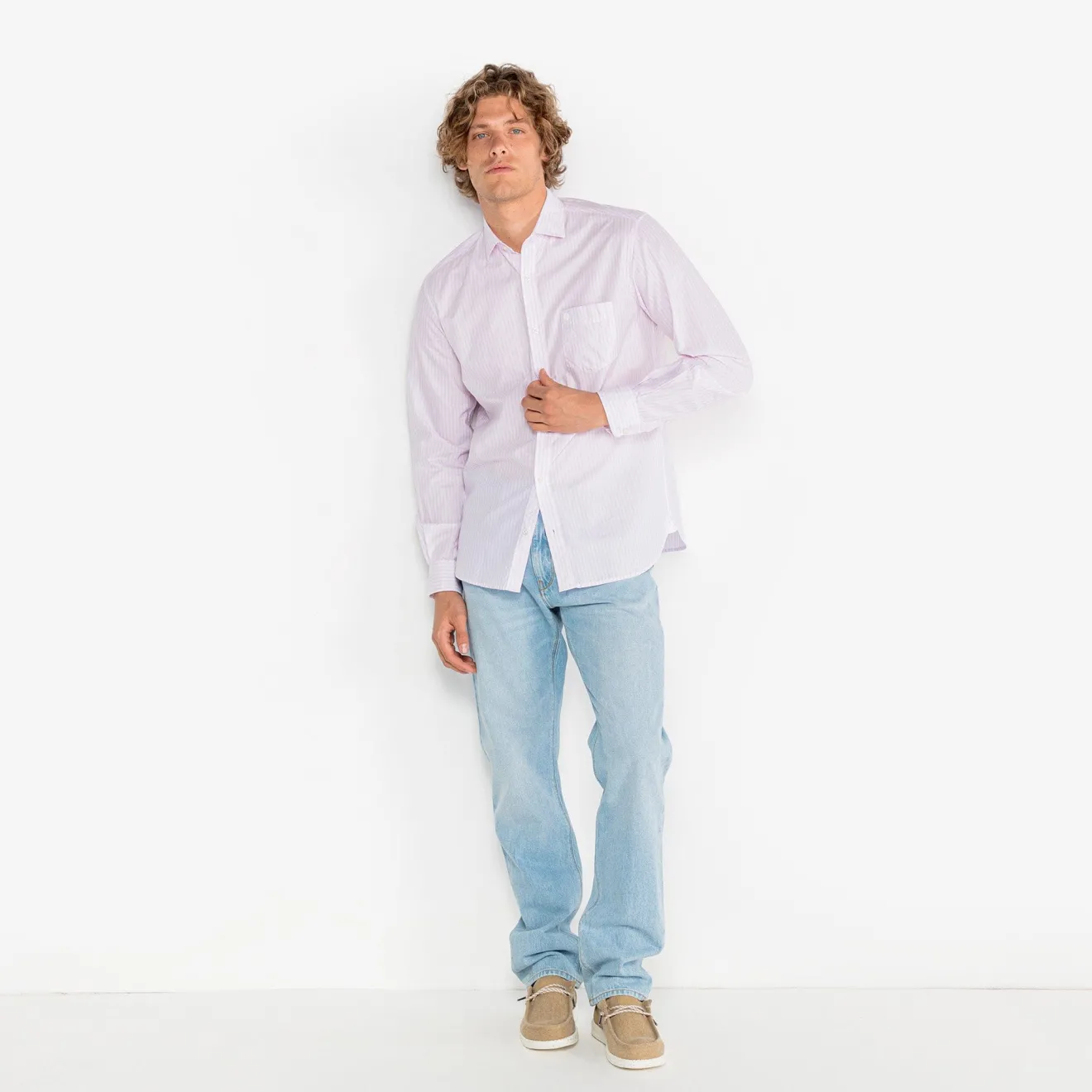 Pantalons|L'audacieux>SERGE BLANCO 331 tapered fit bleach blue jeans GRIS FONCE