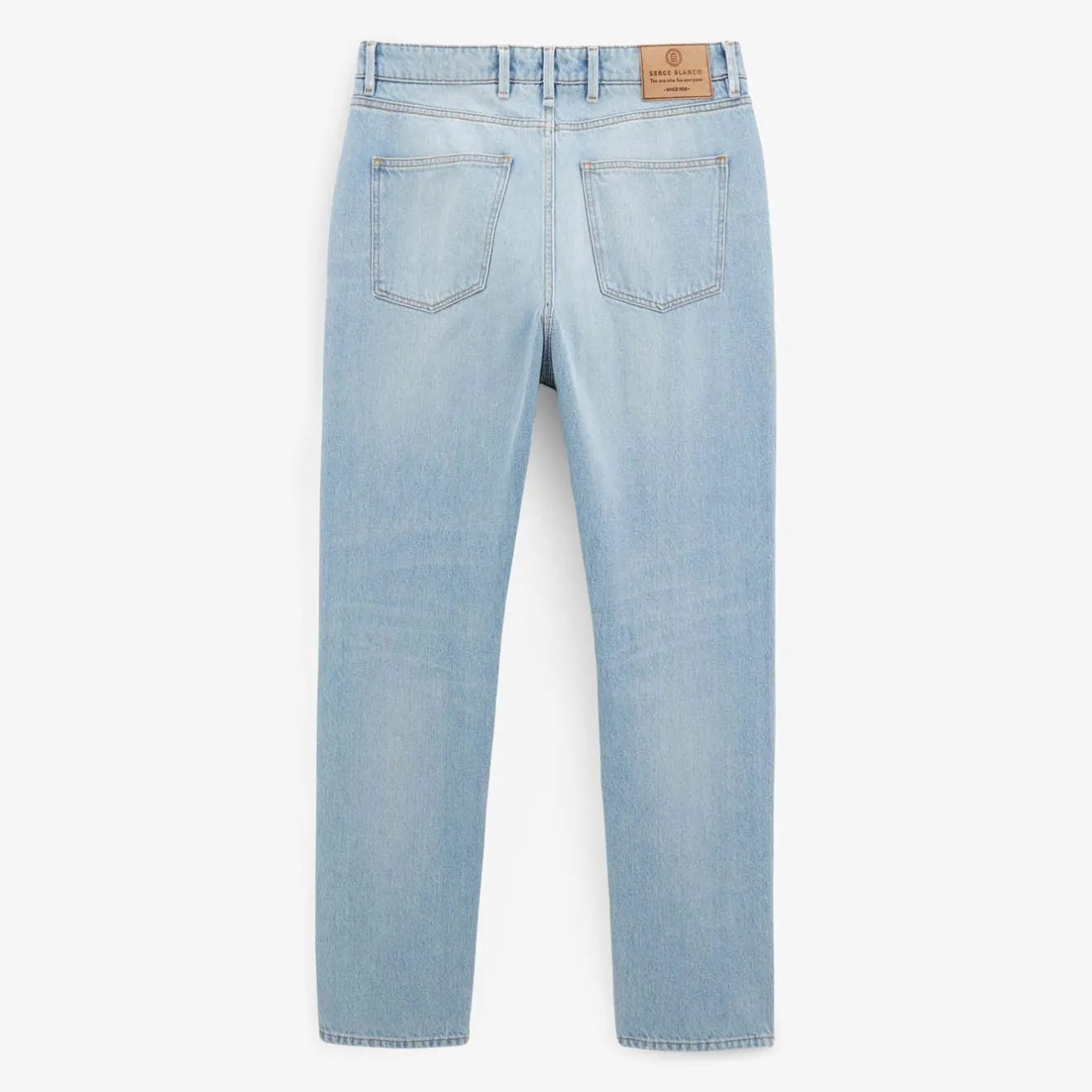 Pantalons|L'audacieux>SERGE BLANCO 331 tapered fit bleach blue jeans GRIS FONCE