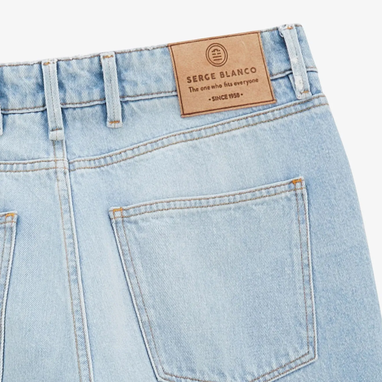Pantalons|L'audacieux>SERGE BLANCO 331 tapered fit bleach blue jeans GRIS FONCE