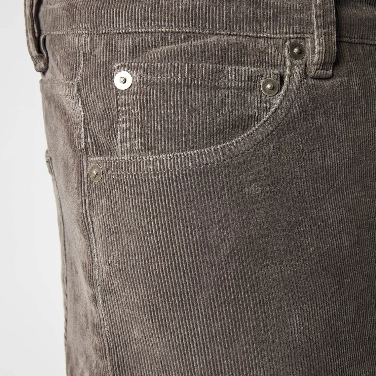 Pantalons>SERGE BLANCO 330 Tapered Fit Pants in Charcoal Velvet BLANC