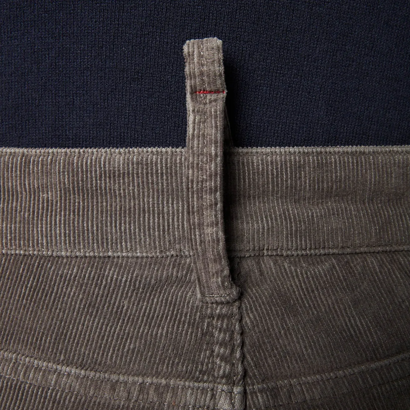 Pantalons>SERGE BLANCO 330 Tapered Fit Pants in Charcoal Velvet BLANC