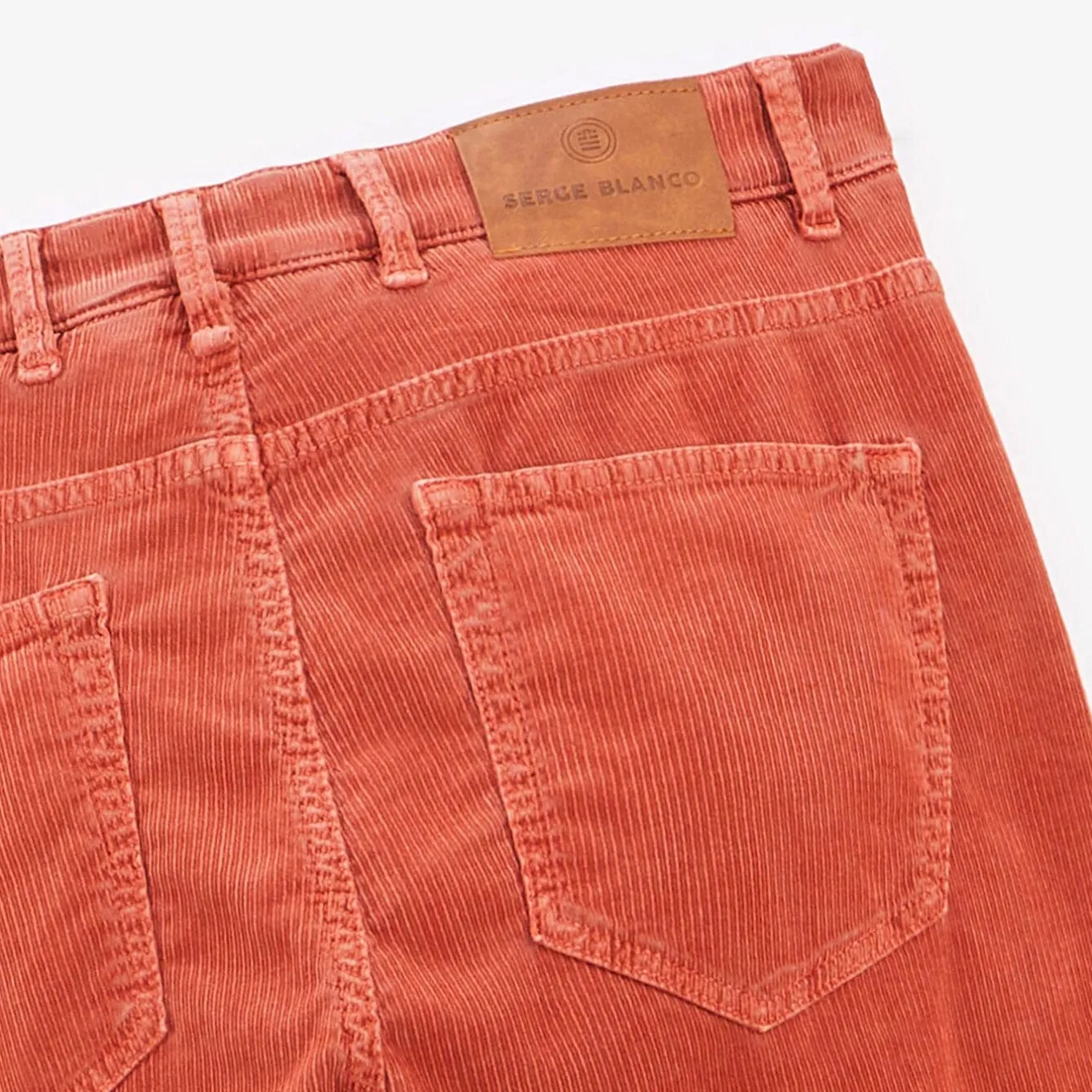 Pantalons>SERGE BLANCO 330 velvet tapered cut pants sienna DENIM