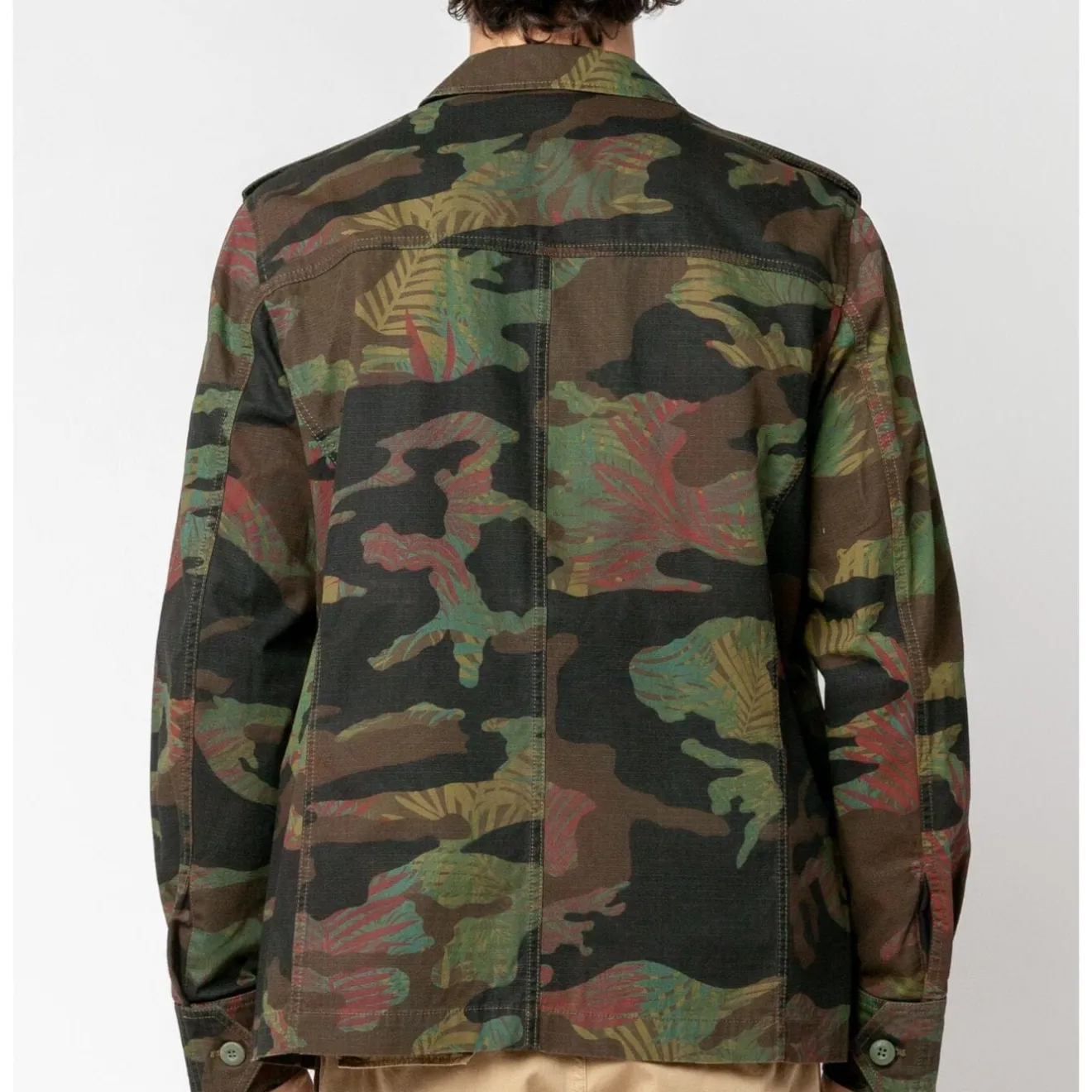 Manteaux Et Vestes>SERGE BLANCO Anatole military parka JAUNE