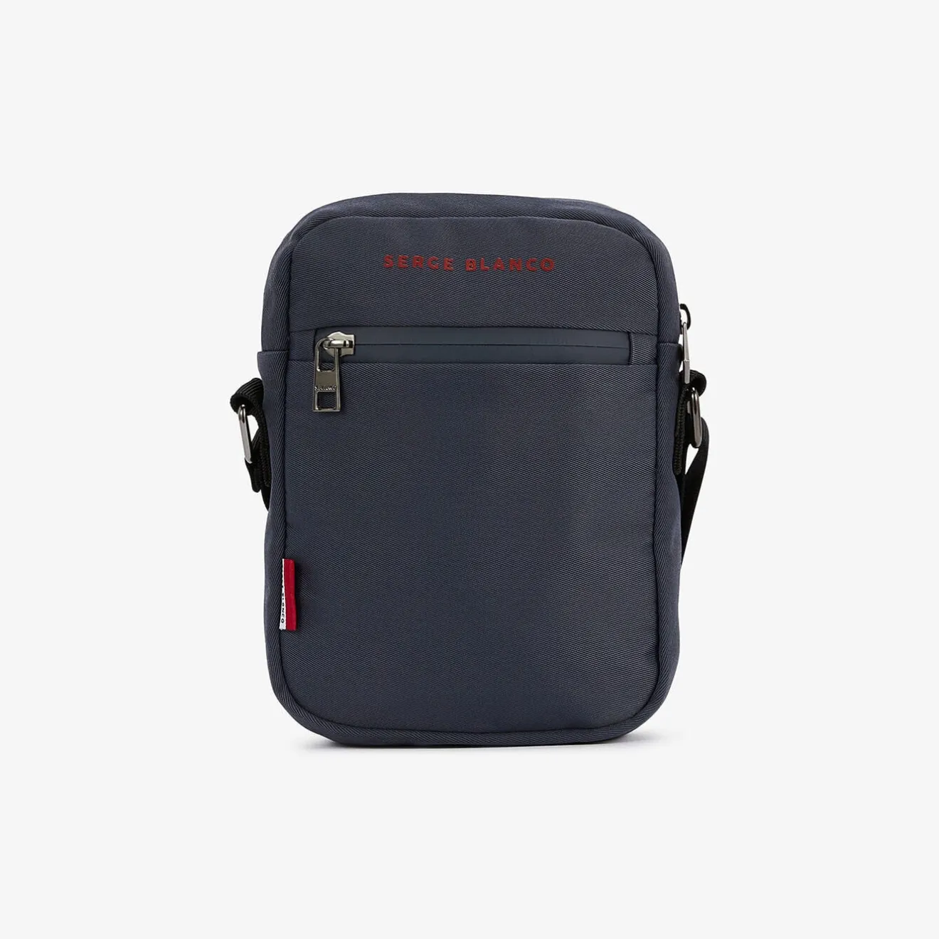 Basik|Sacoches>SERGE BLANCO BASIK navy blue double bag NOIR