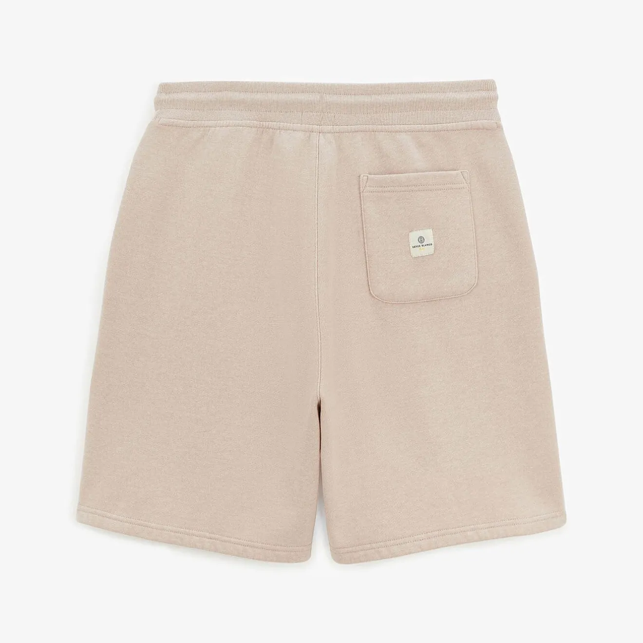 Shorts & Bermudas>SERGE BLANCO Basile Heather Beige Fleece Shorts Gris chiné
