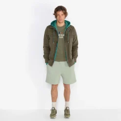Ligne Play|Shorts & Bermudas>SERGE BLANCO Basile shorts in pearl gray fleece BLANC OPTIQUE