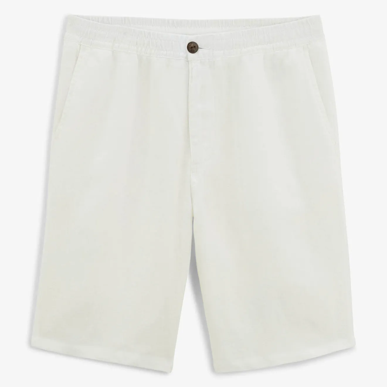 Shorts & Bermudas>SERGE BLANCO Bermuda 243 in white linen TECK
