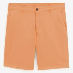 Shorts & Bermudas|L'audacieux>SERGE BLANCO Bermuda 200 plain stretch coral orange BLANC