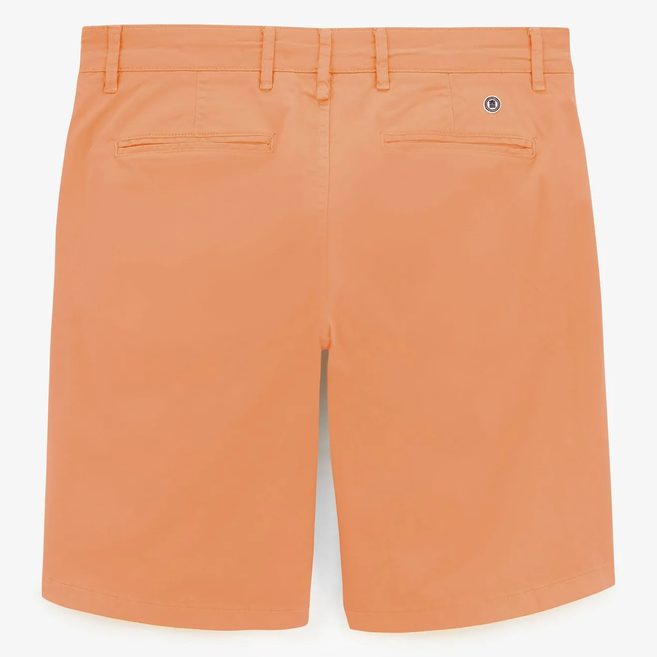 Shorts & Bermudas|L'audacieux>SERGE BLANCO Bermuda 200 plain stretch coral orange BLANC