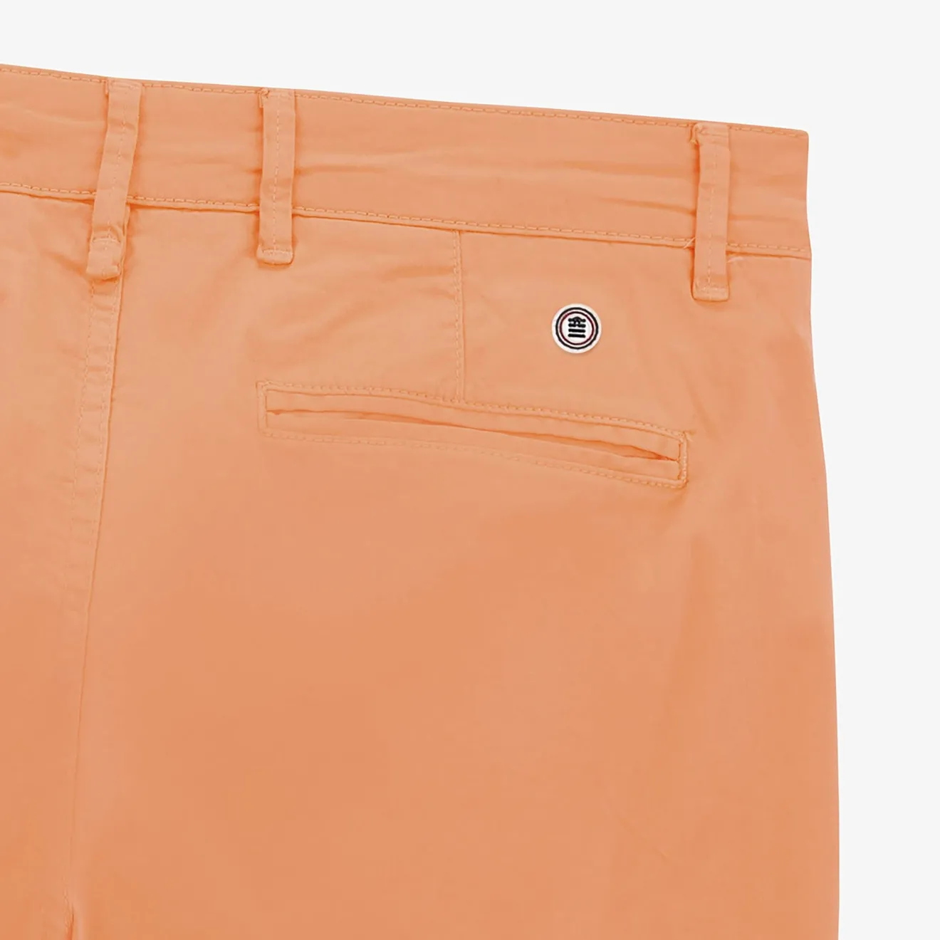 Shorts & Bermudas|L'audacieux>SERGE BLANCO Bermuda 200 plain stretch coral orange BLANC