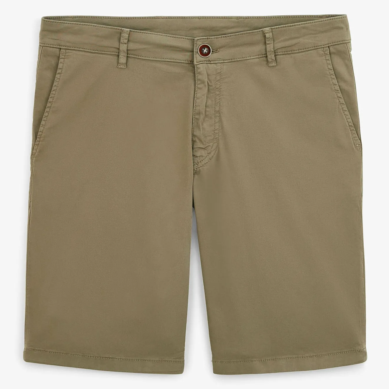 Shorts & Bermudas|L'audacieux>SERGE BLANCO Bermuda 200 plain stretch military green MINT