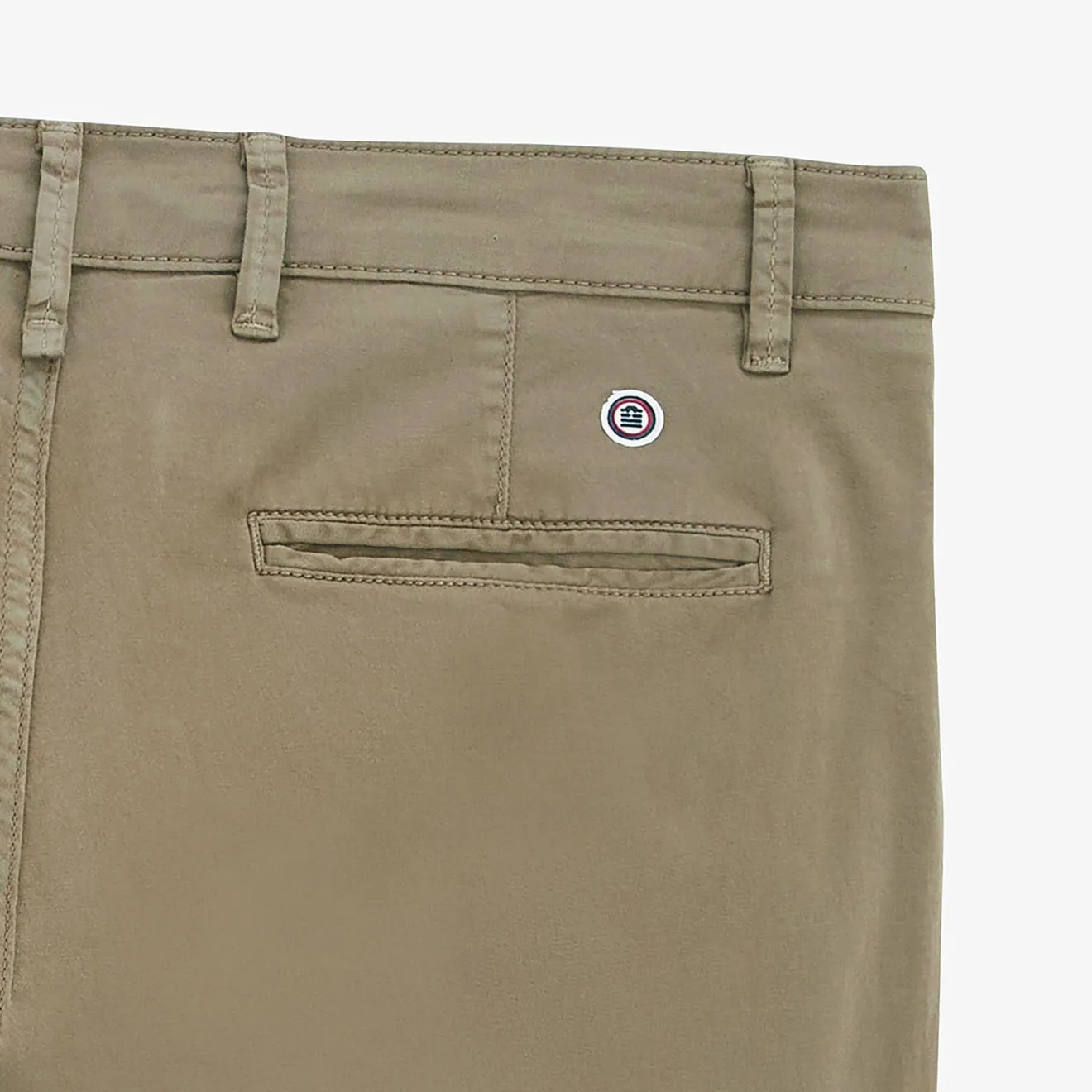 Shorts & Bermudas|L'audacieux>SERGE BLANCO Bermuda 200 plain stretch military green MINT