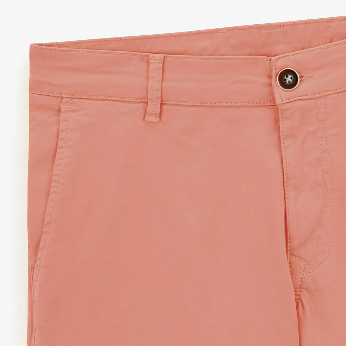 Shorts & Bermudas|L'audacieux>SERGE BLANCO Bermuda 200 straight cut stretch pink skin BLANC
