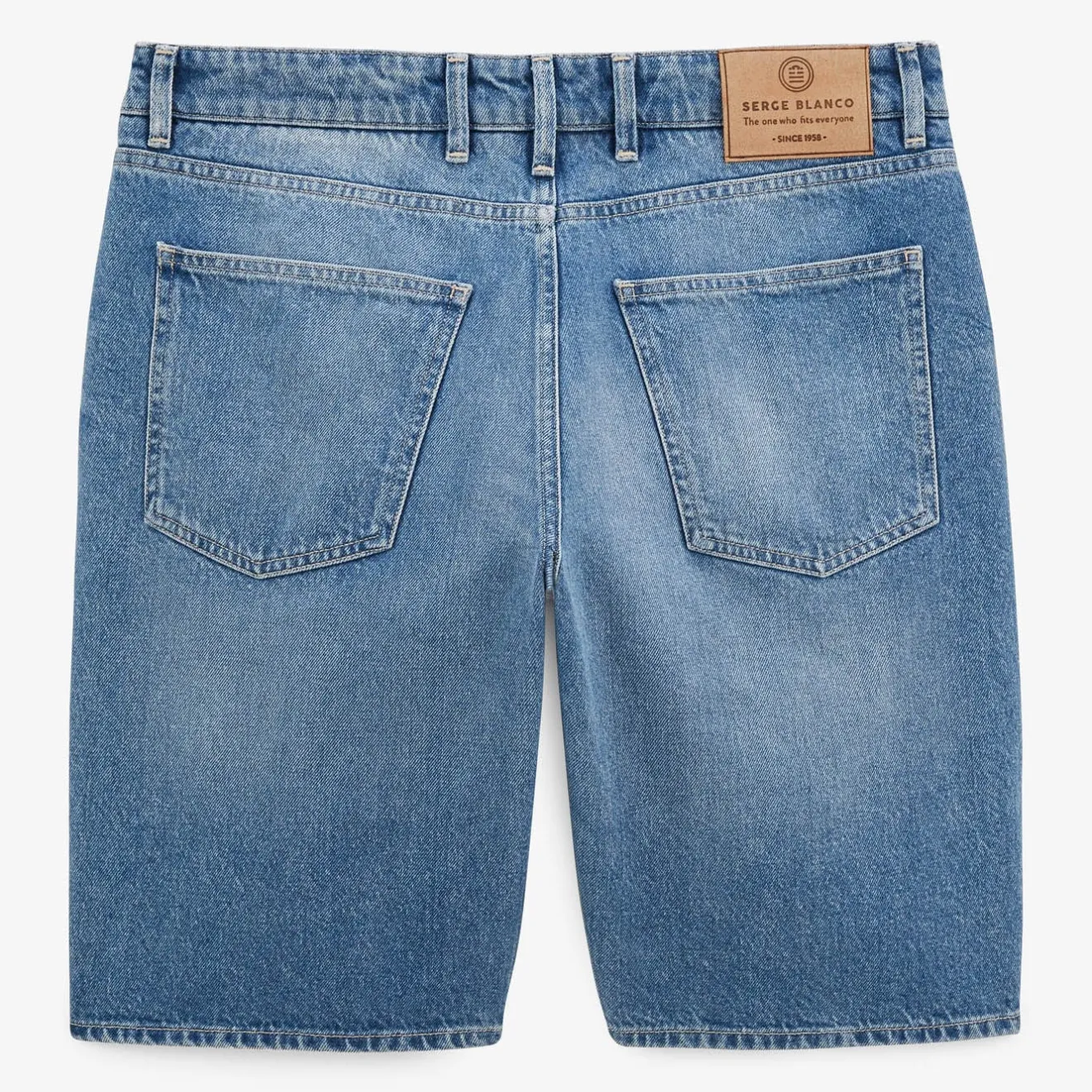 Shorts & Bermudas|Daddy Cool>SERGE BLANCO Bermuda 331 tapered fixed stone blue MILITAIRE