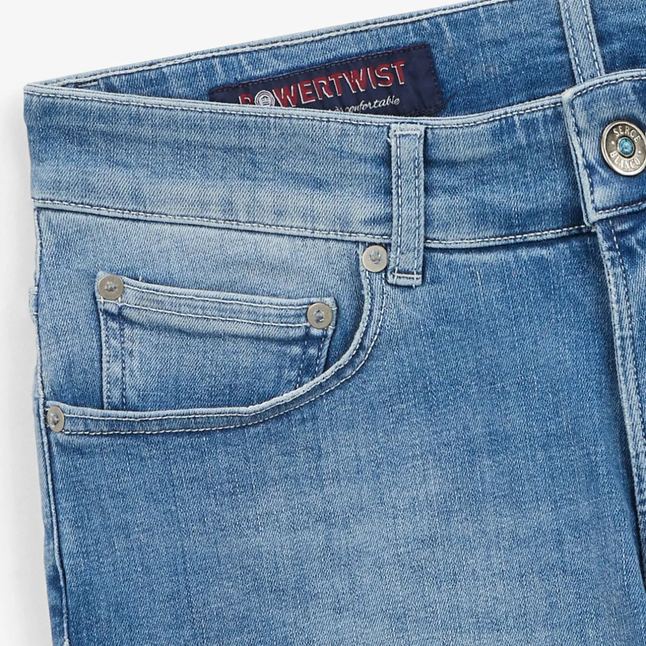 Shorts & Bermudas>SERGE BLANCO Bermuda shorts 205 in powertwist denim GREY