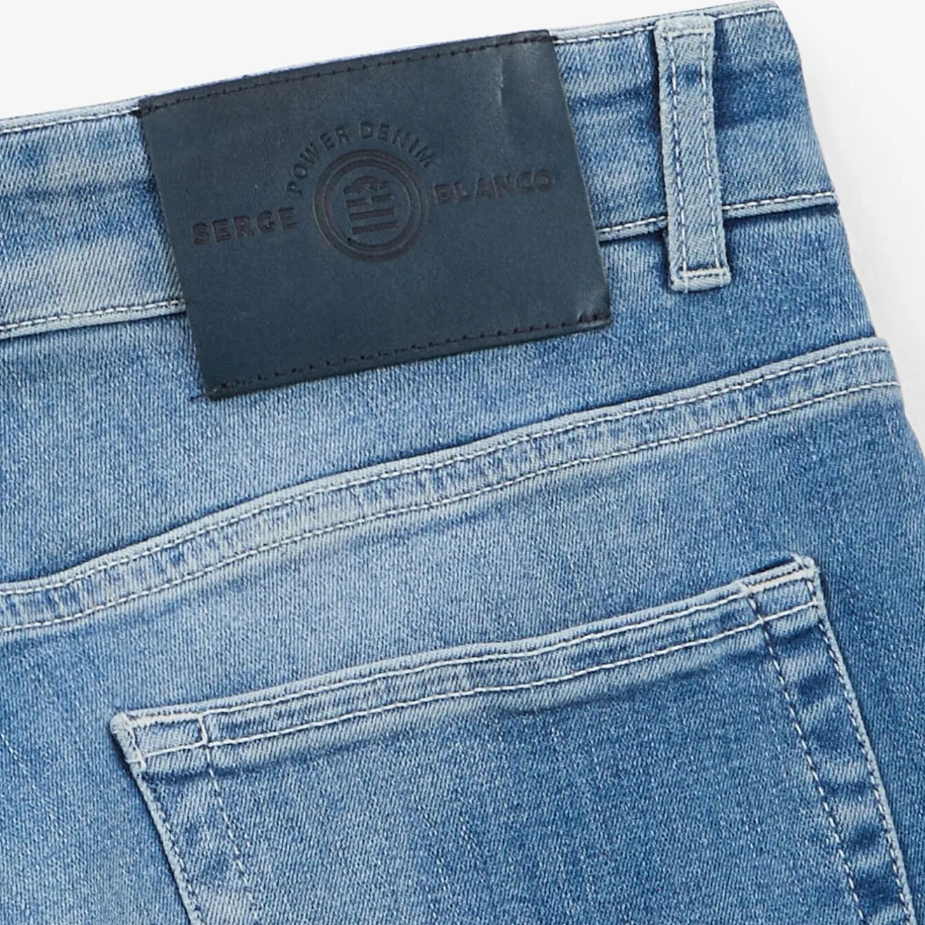 Shorts & Bermudas>SERGE BLANCO Bermuda shorts 205 in powertwist denim GREY