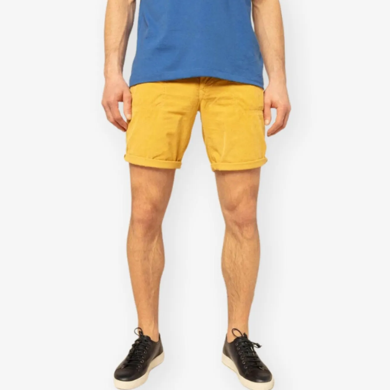 Shorts & Bermudas>SERGE BLANCO Bermuda shorts in straw velvet MARINE