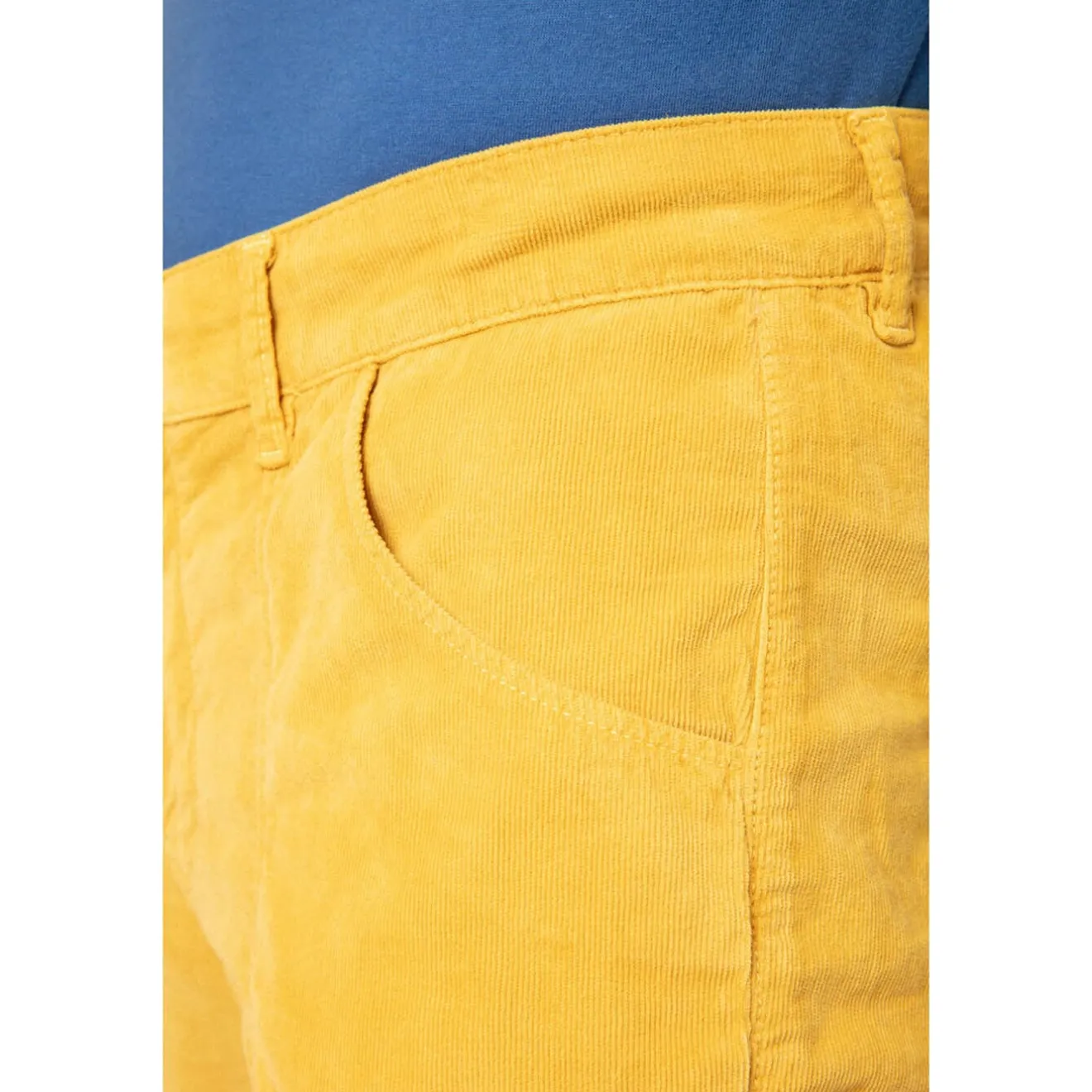Shorts & Bermudas>SERGE BLANCO Bermuda shorts in straw velvet MARINE