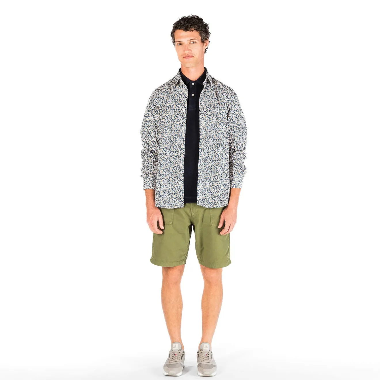 Shorts & Bermudas>SERGE BLANCO Bermuda worker olive MILITAIRE