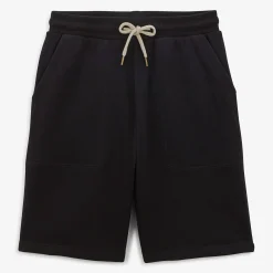Shorts & Bermudas>SERGE BLANCO Black fleece shorts ANTHRACITE