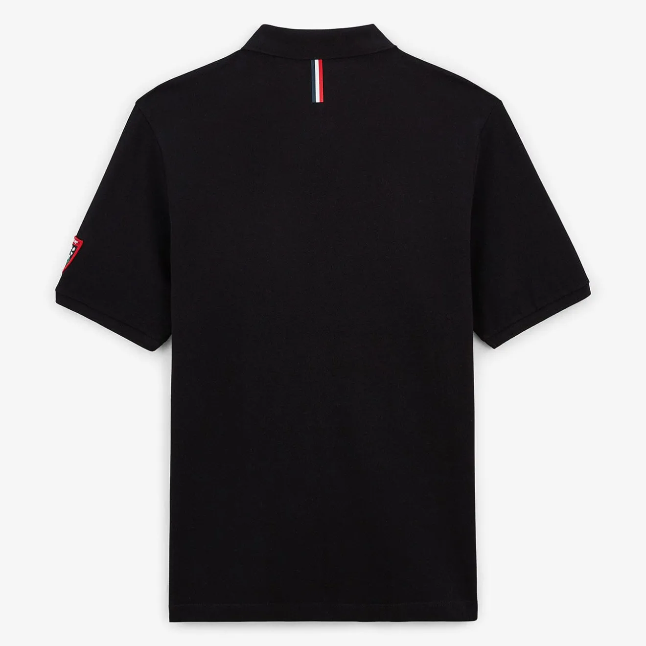 Rugby Club Toulonnais|Maillots De Rugby>SERGE BLANCO Black Polo Rugby Club Toulonnais BLANC