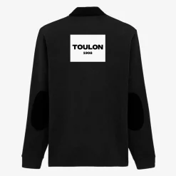 Rugby Club Toulonnais|Maillots De Rugby>SERGE BLANCO Black Polo Rugby Club Toulonnais NOIR