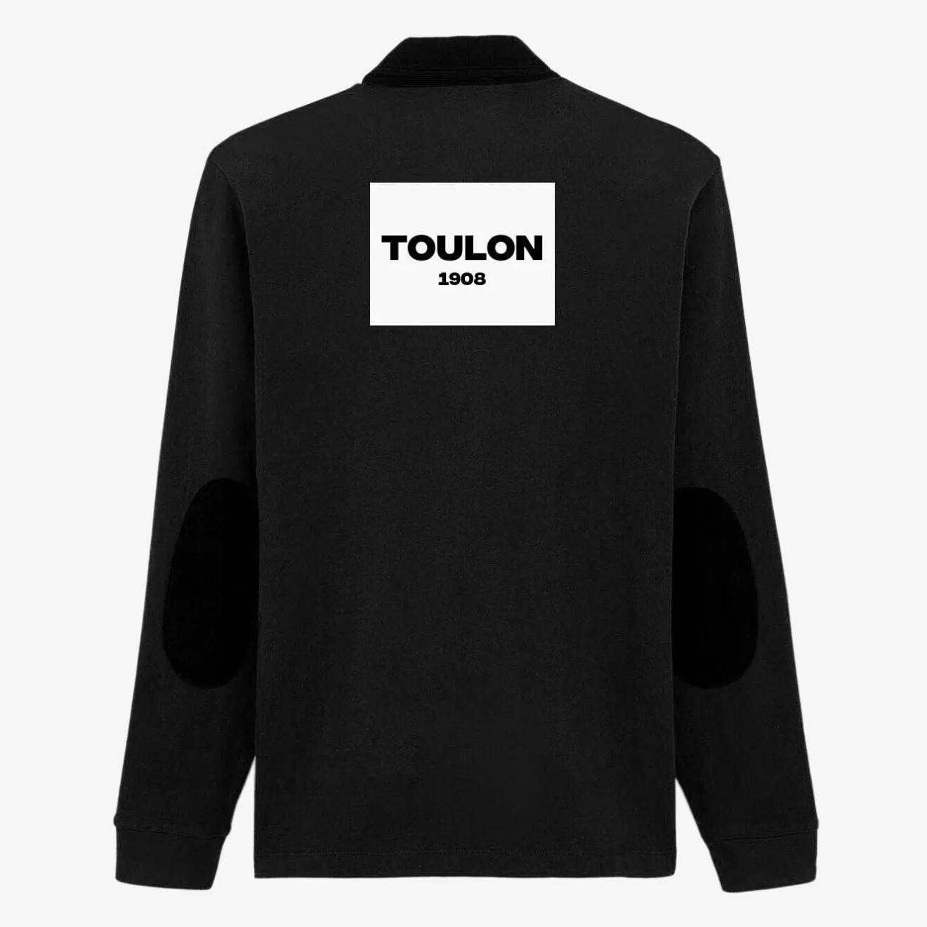 Rugby Club Toulonnais|Maillots De Rugby>SERGE BLANCO Black Polo Rugby Club Toulonnais NOIR