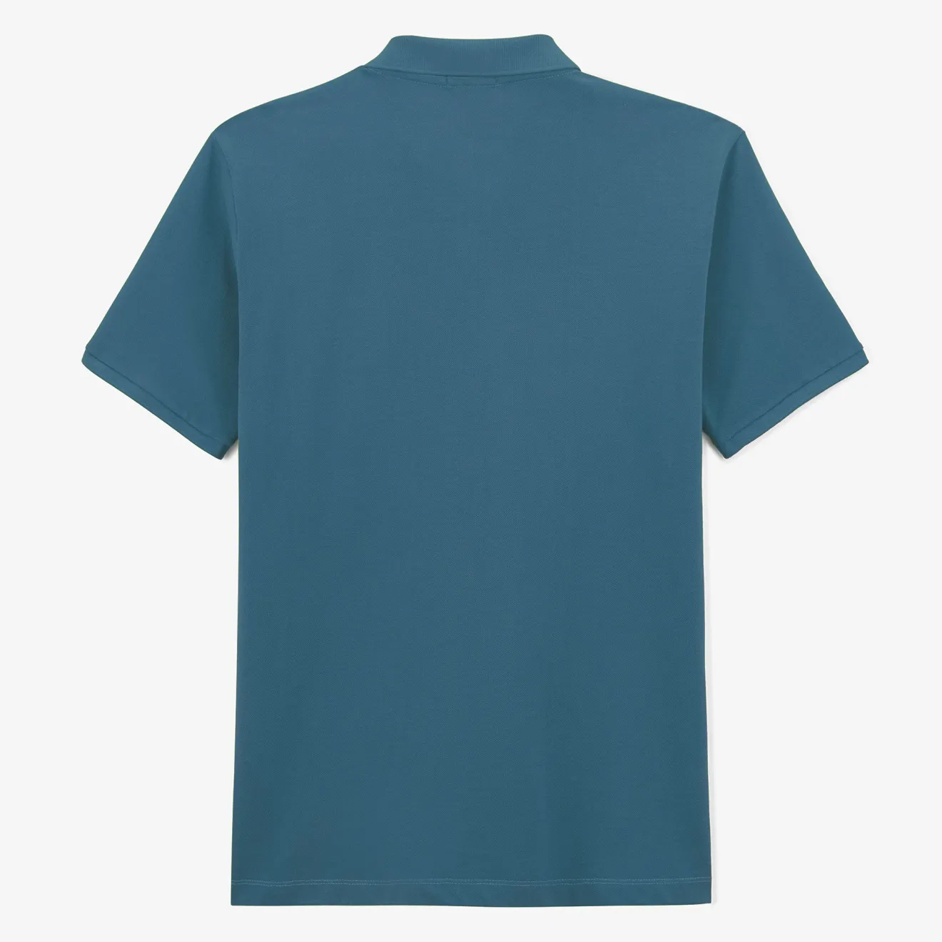 Polos>SERGE BLANCO Blanco 1958 blue short-sleeved cotton pique polo shirt LYS