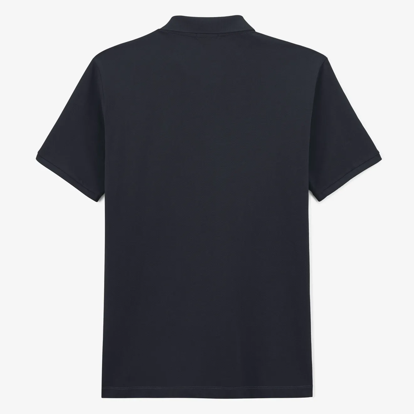 Polos>SERGE BLANCO Blanco 1958 navy blue short-sleeved cotton pique polo shirt DRAGEE