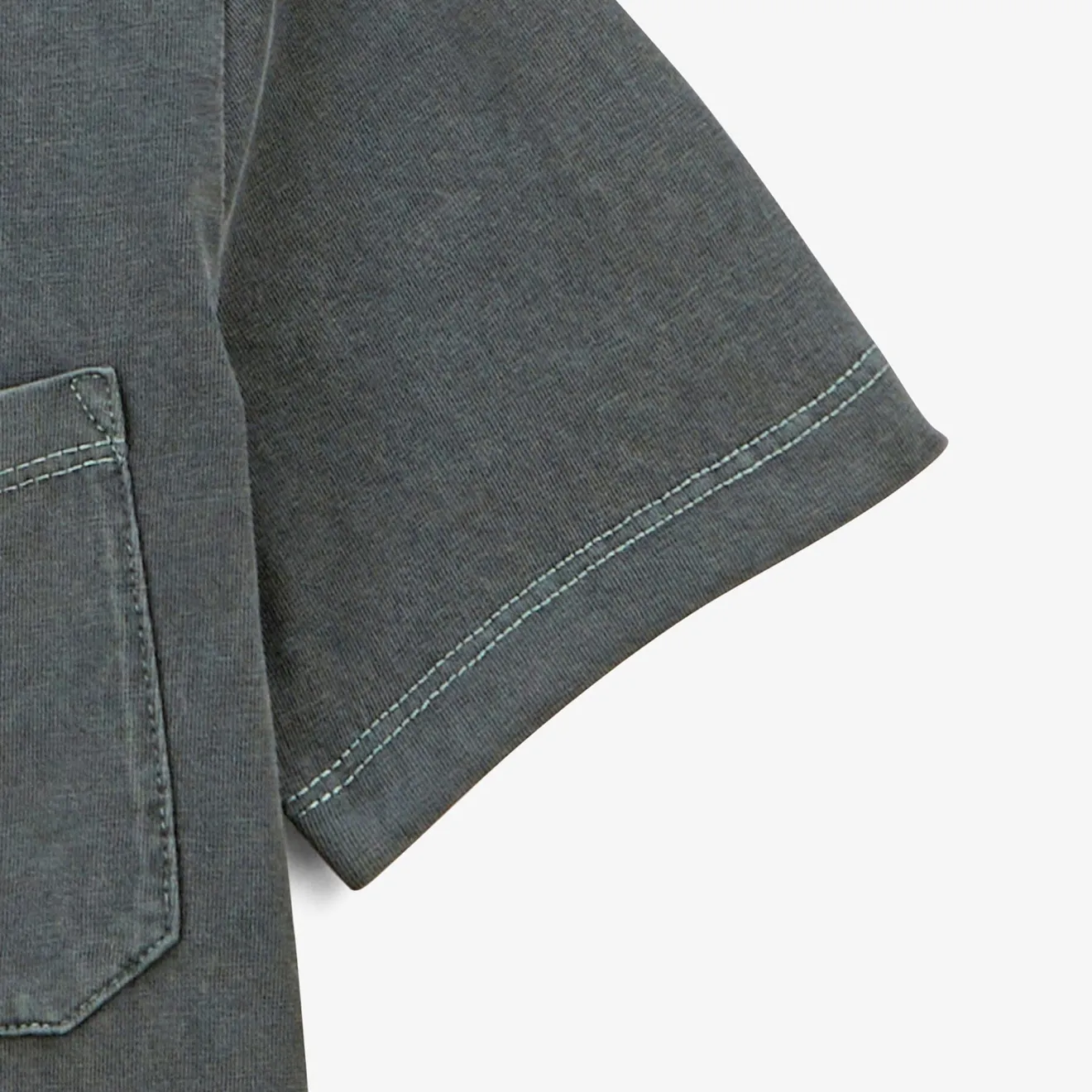 T-shirts|Tel Père, Tel Fils>SERGE BLANCO Boy's Round Neck T-shirt Tim Anthracite Grey | TECK