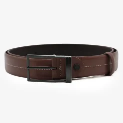 Ceintures>SERGE BLANCO Brown smooth leather belt COGNAC