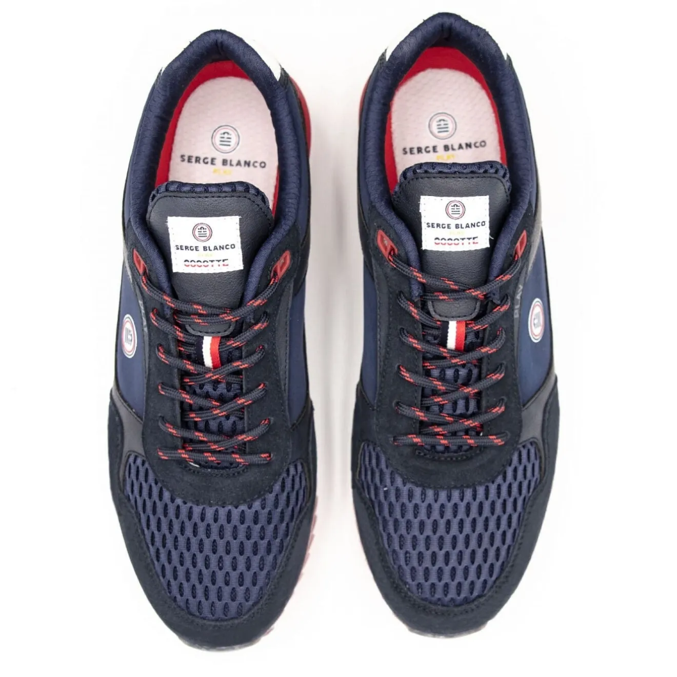Sneakers>SERGE BLANCO Chamonix COCOTTE limited edition midnight blue sneakers BEIGE