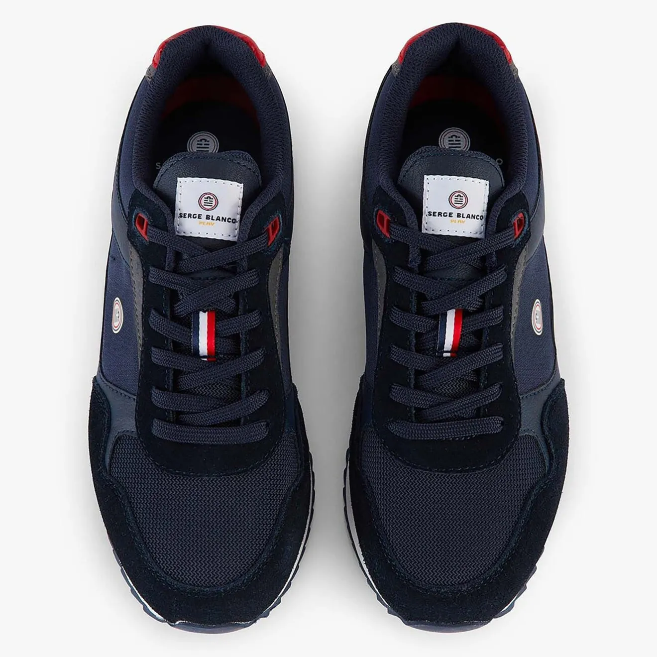 Collection Chamonix|L'audacieux>SERGE BLANCO Chamonix Navy Blue Sneaker KAKI