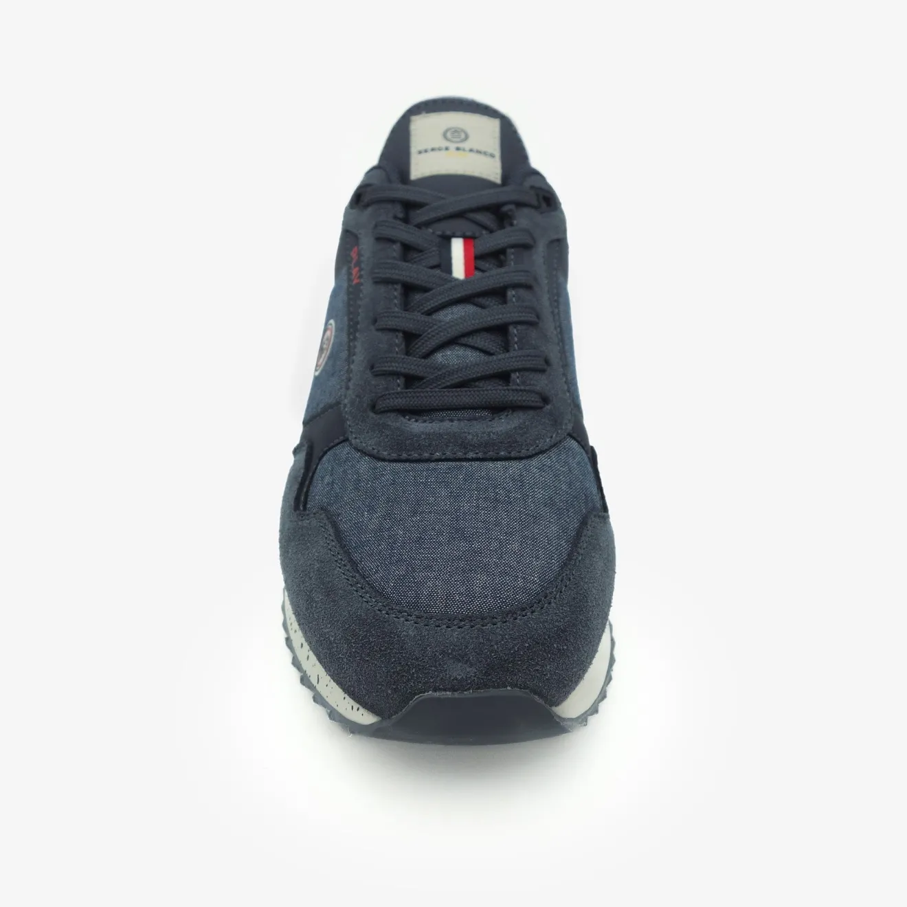 Collection Chamonix|Le Sportif>SERGE BLANCO Chamonix vintage canvas navy sneaker CORAIL