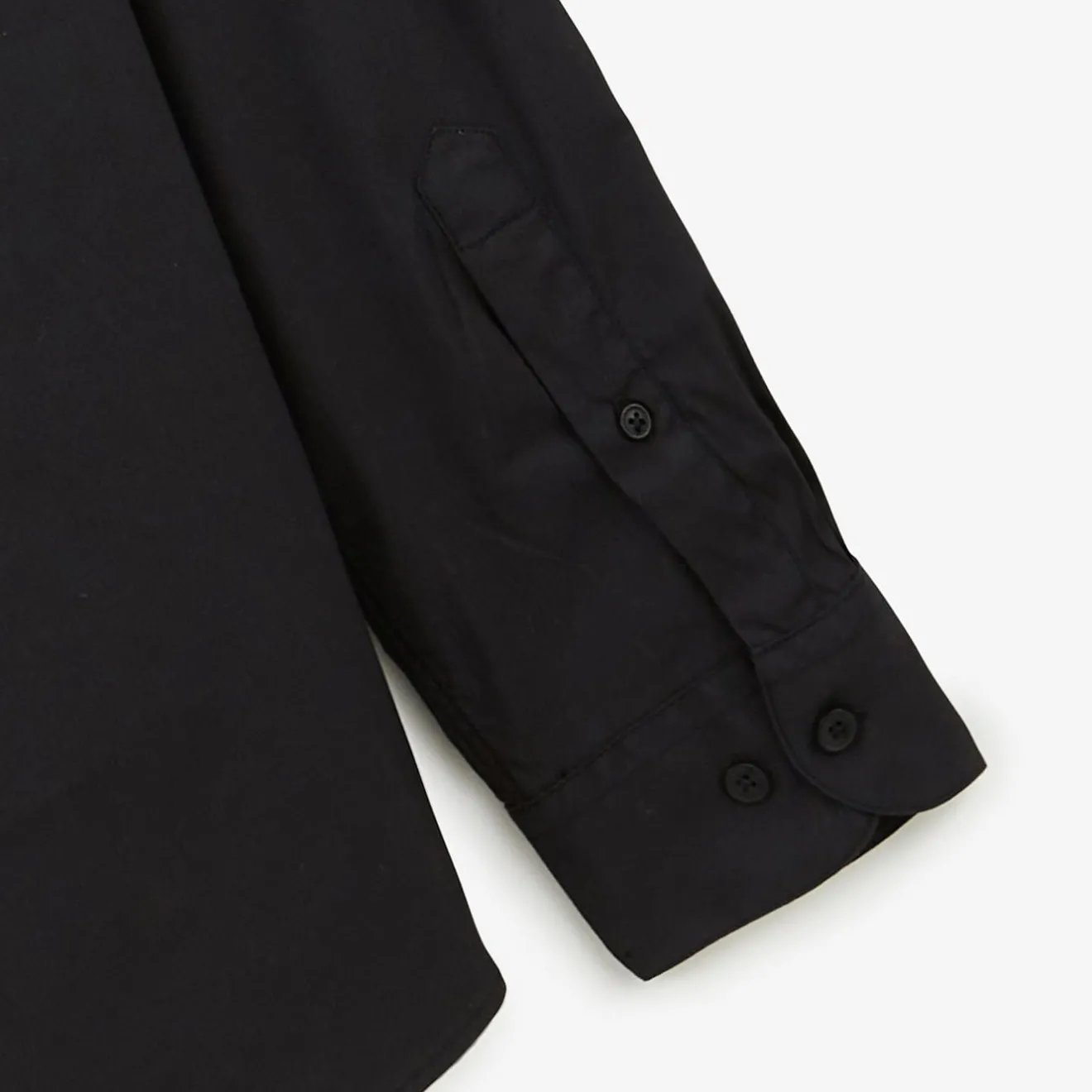 Chemises>SERGE BLANCO Charles comfort poplin black shirt BLEU