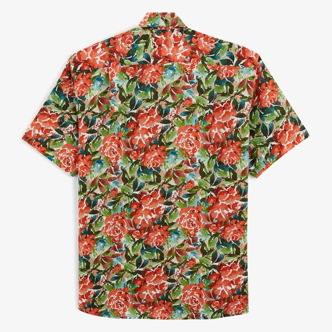 Chemises>SERGE BLANCO Charles mint green floral shirt BLANC