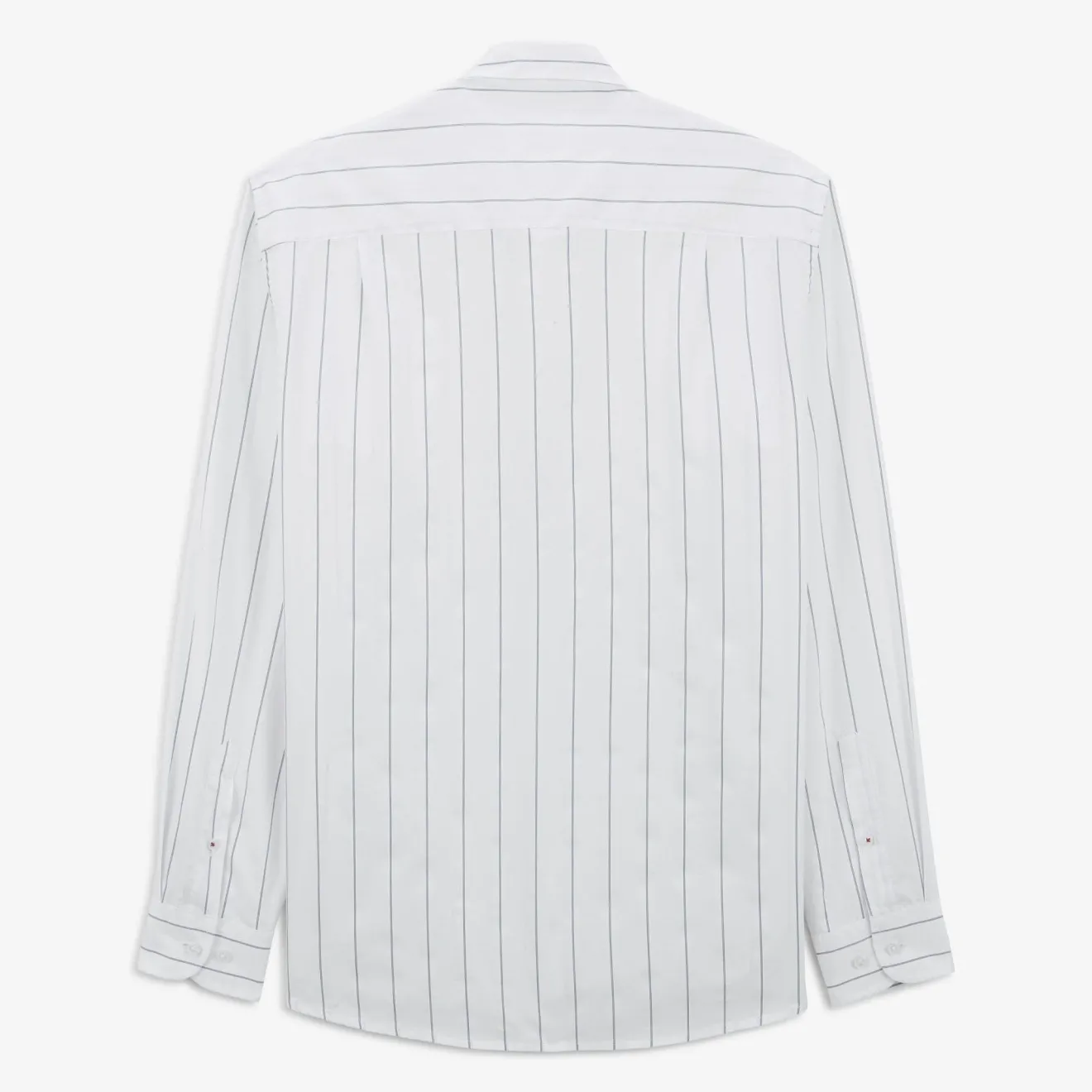 Chemises>SERGE BLANCO Charles oxford shirt with off-white stripes CIEL